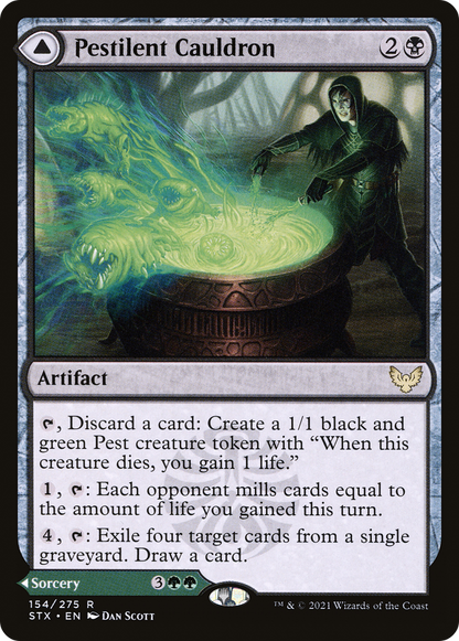 Pestilent Cauldron // Restorative Burst [Strixhaven: School of Mages] Foil