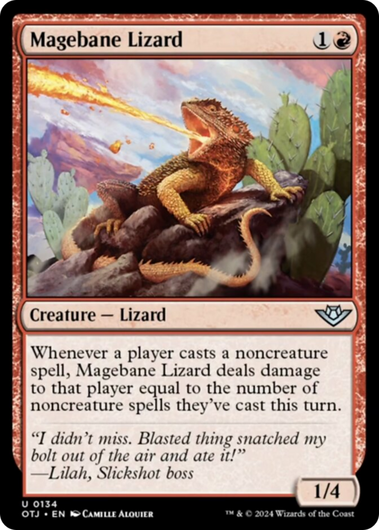 Magebane Lizard [Outlaws of Thunder Junction] | Silver Goblin