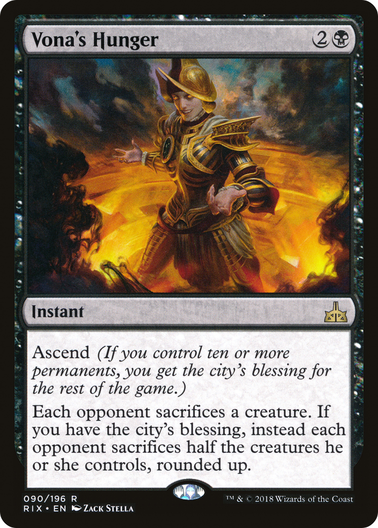 Vona's Hunger [Rivals of Ixalan] Foil