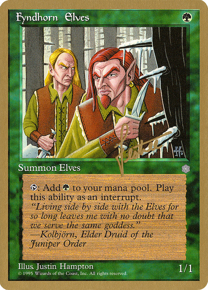 Fyndhorn Elves (Bertrand Lestree) [Pro Tour Collector Set] | Silver Goblin