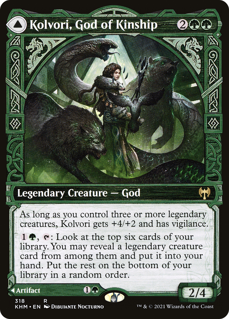 Kolvori, God of Kinship (Showcase) (318) Foil - Kaldheim