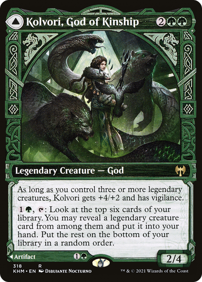 Kolvori, God of Kinship (Showcase) (318) Foil - Kaldheim