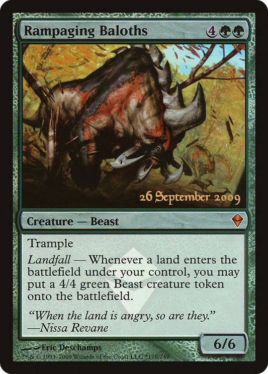 Rampaging Baloths [Zendikar Prerelease Promos]