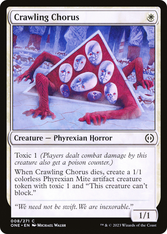 Crawling Chorus [Phyrexia: All Will Be One] Foil