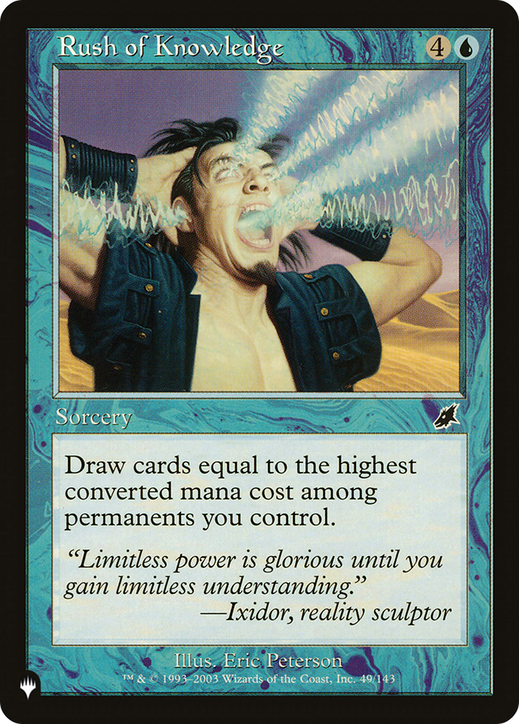 Rush of Knowledge [The List Reprints] | Silver Goblin