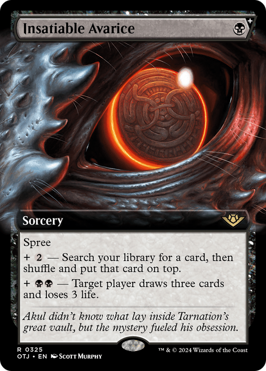 Insatiable Avarice: (Extended Art, spree) (325)