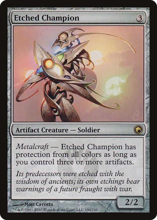 Etched Champion [Scars of Mirrodin] Foil