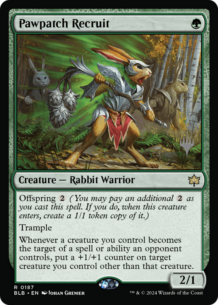 Pawpatch Recruit (Promo Pack) [Bloomburrow Promos] | Silver Goblin