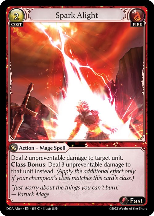 Spark Alight (153) [Dawn of Ashes: Alter Edition] Foil