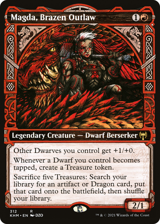 Magda, Brazen Outlaw (Showcase) [Kaldheim] Foil
