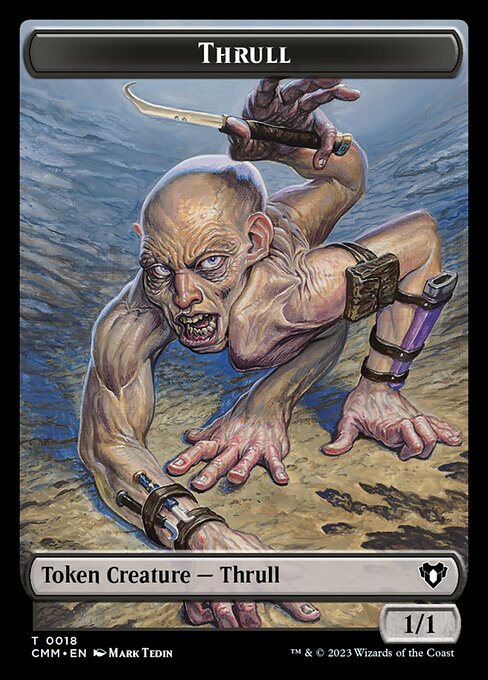 Bird // Thrull Double-Sided Token [Commander Masters Tokens] | Silver Goblin