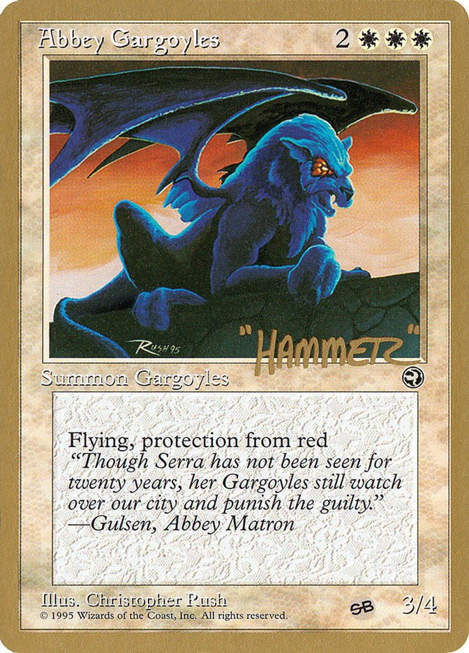 Abbey Gargoyles (Shawn "Hammer" Regnier) (SB) [Pro Tour Collector Set] | Silver Goblin