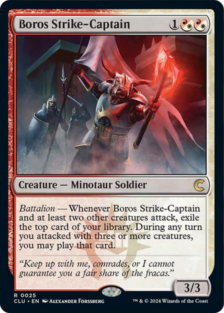 Boros Strike-Captain [Ravnica: Clue Edition] | Silver Goblin