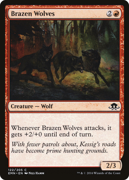 Brazen Wolves [Eldritch Moon] Foil