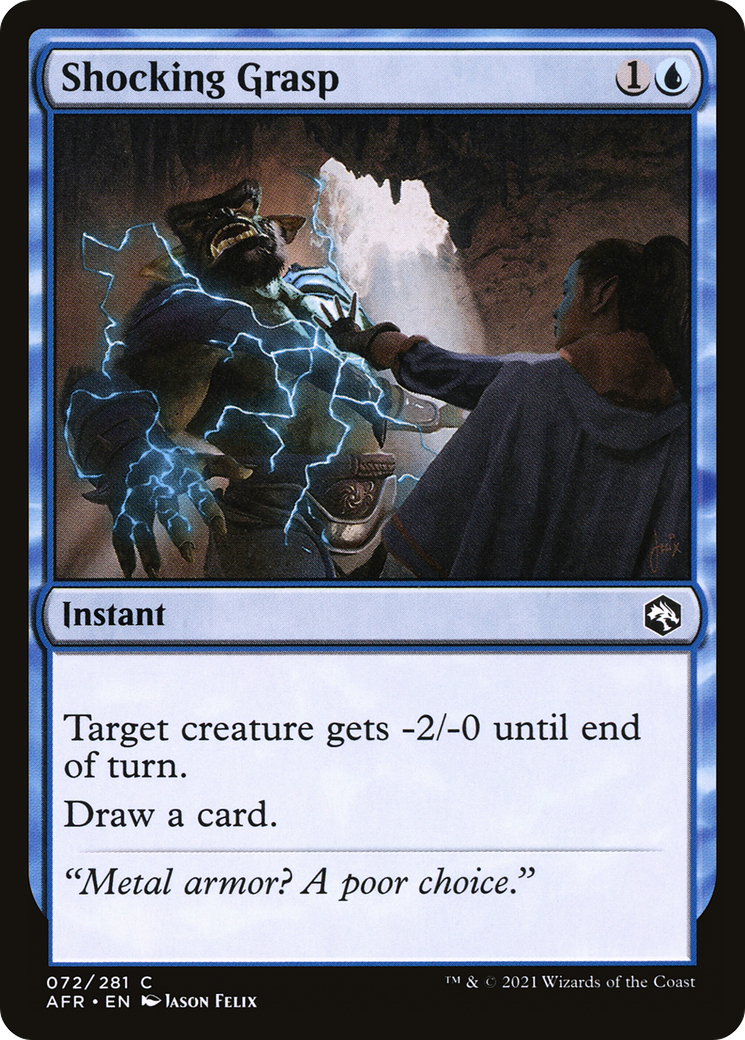 Shocking Grasp (072) Foil - Adventures in the Forgotten Realms