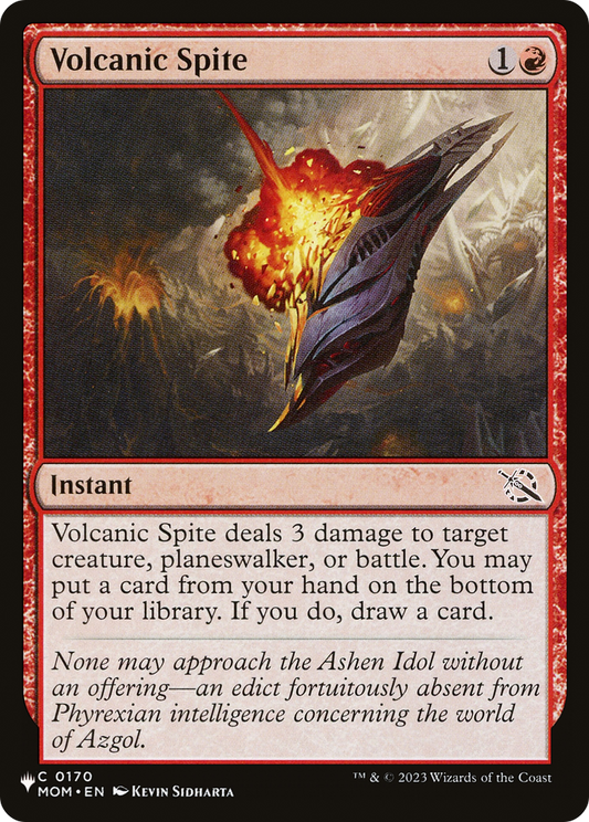 Volcanic Spite [The List]