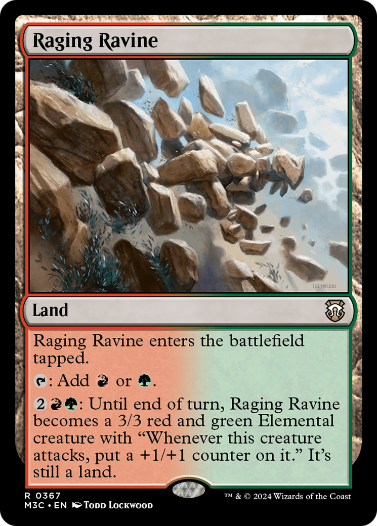 Raging Ravine (Ripple Foil) [Modern Horizons 3 Commander] | Silver Goblin