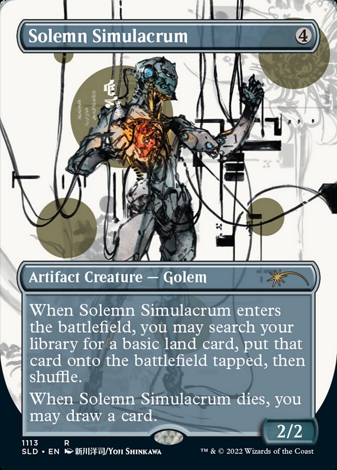 Solemn Simulacrum (Borderless) [Secret Lair Drop Series] | Silver Goblin