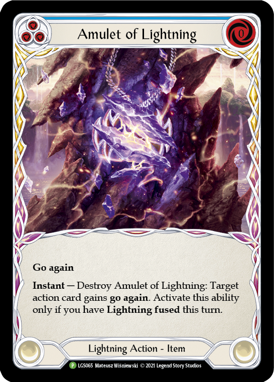 Amulet of Lightning [LGS065] (Promo)  Cold Foil | Silver Goblin