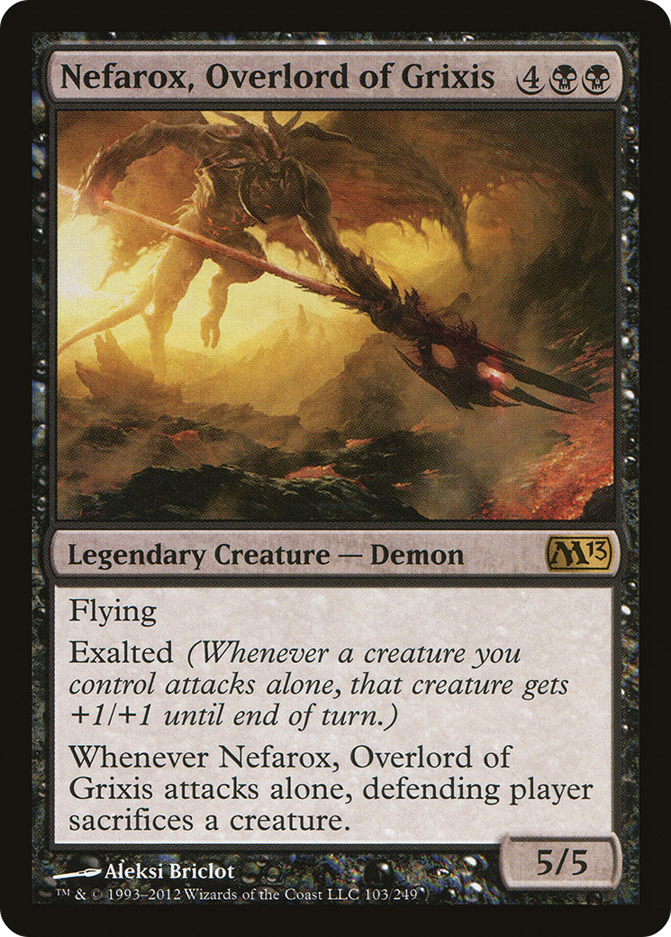 Nefarox, Overlord of Grixis [Magic 2013] Foil