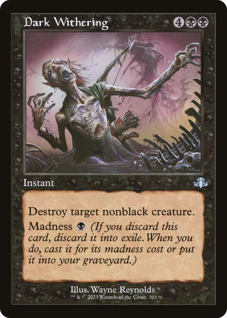 Dark Withering (Retro) [Dominaria Remastered] Foil