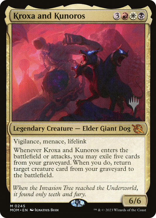 Kroxa and Kunoros (Promo Pack) [March of the Machine Promos] Foil