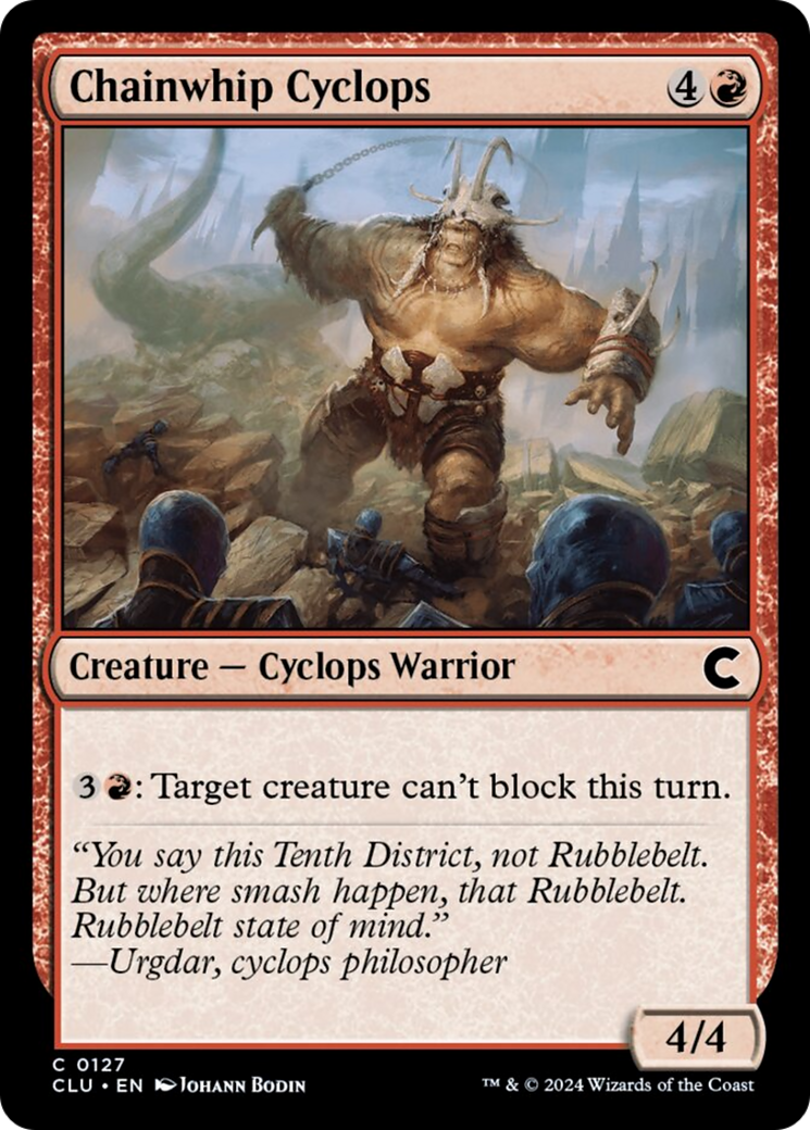 Chainwhip Cyclops [Ravnica: Clue Edition] | Silver Goblin