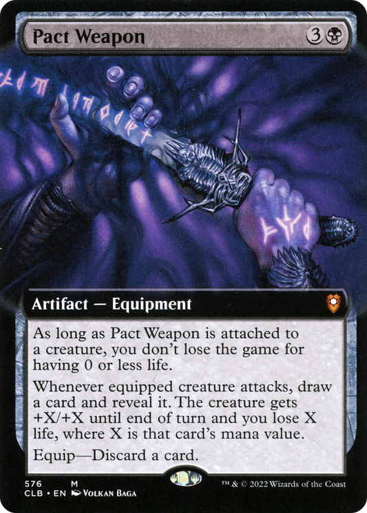 Pact Weapon (Extended Art) [Commander Legends: Battle for Baldur's Gate]