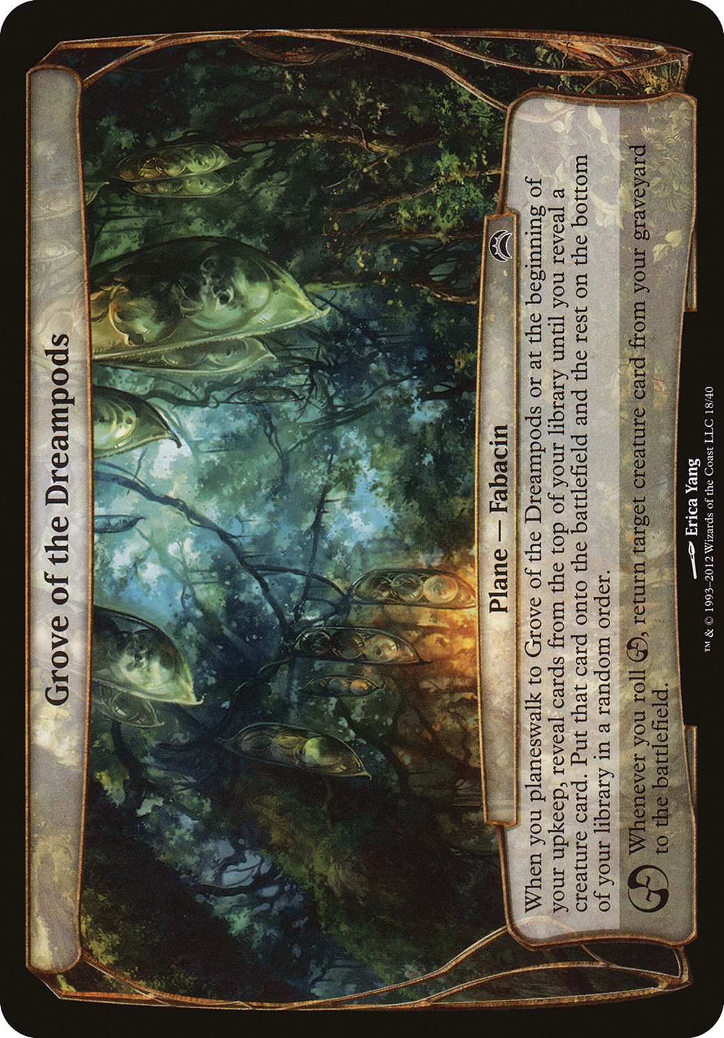 Grove of the Dreampods (Planechase 2012) (018) Foil - Planechase 2012 Planes