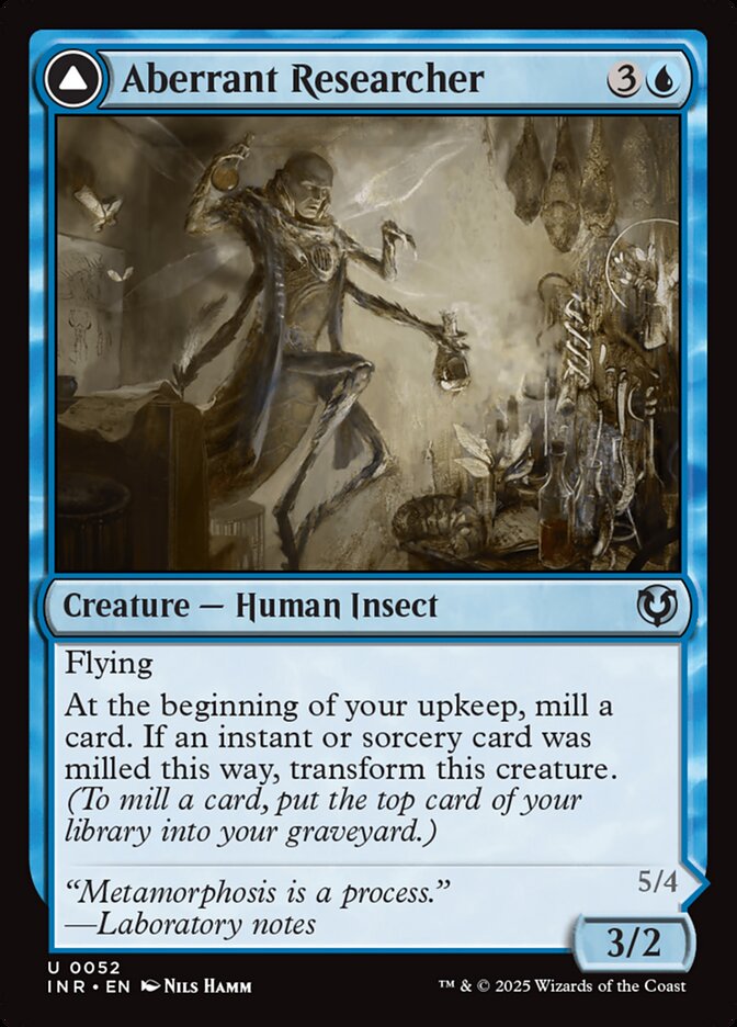 Aberrant Researcher // Perfected Form (052) Foil - Innistrad Remastered