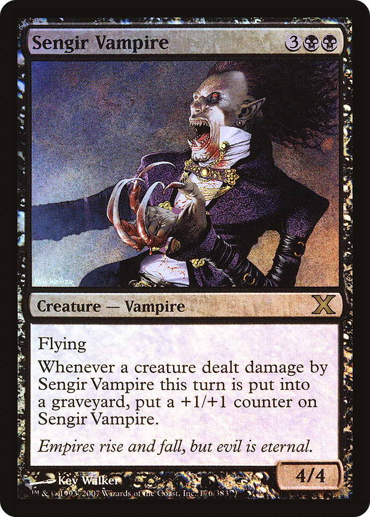 Sengir Vampire (176) Foil - Tenth Edition