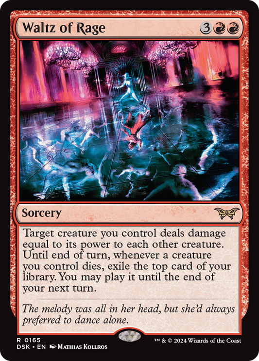 Waltz of Rage [Duskmourn: House of Horror] Foil