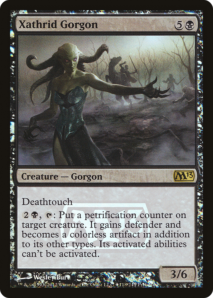 Xathrid Gorgon [Magic 2013 Prerelease Promos] | Silver Goblin