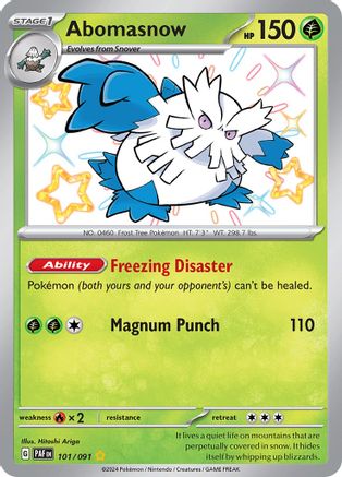 Abomasnow (101) Holofoil - Paldean Fates
