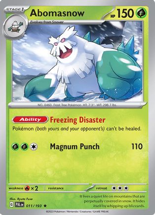 Abomasnow (11) Holofoil - Paldea Evolved