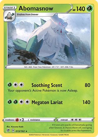 Abomasnow (13) Reverse Holofoil - Rebel Clash