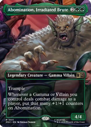 Abomination, Irradiated Brute (Borderless) (511) - Commander: Marvel Super Heroes
