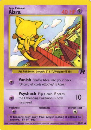 Abra (49) (Unlimited) - Team Rocket