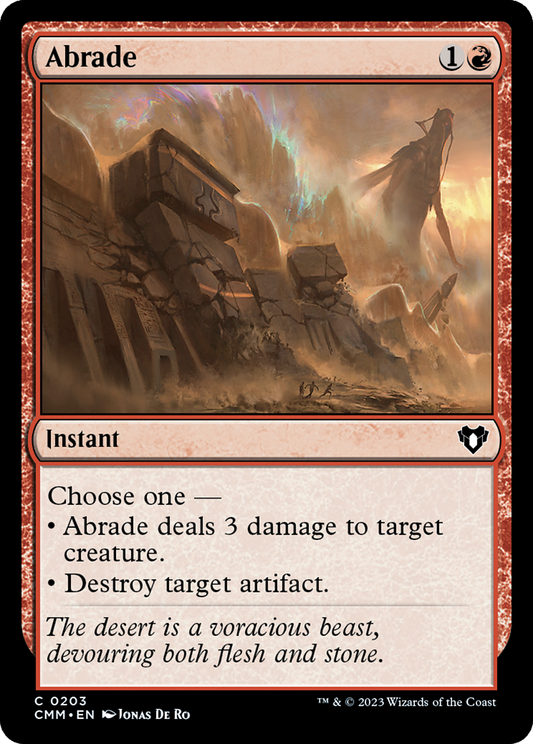 Abrade (203) Foil - Commander Masters
