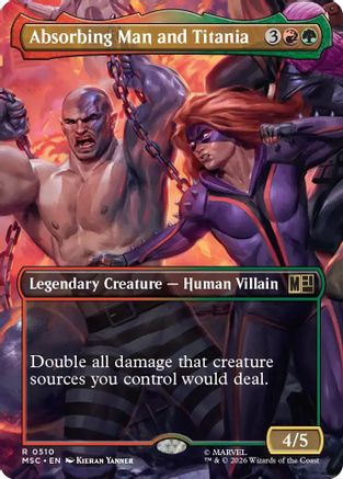 Absorbing Man and Titania (Borderless) (510) - Commander: Marvel Super Heroes