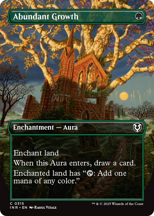 Abundant Growth (Borderless) (315) Foil - Innistrad Remastered