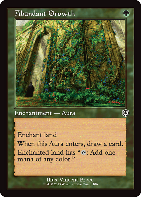 Abundant Growth (Retro) (406) Foil - Innistrad Remastered