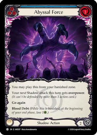 Abyssal Force (IAR207) Rainbow Foil - Usurp the Shadow Throne