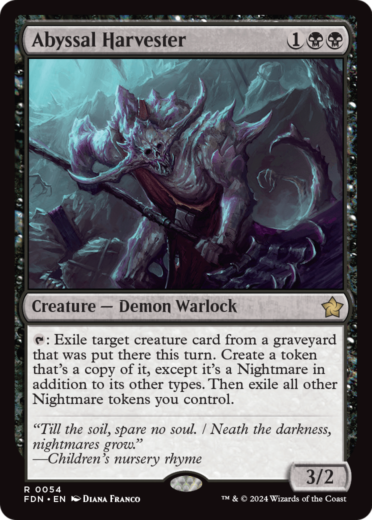 Abyssal Harvester (054) Foil - Foundations
