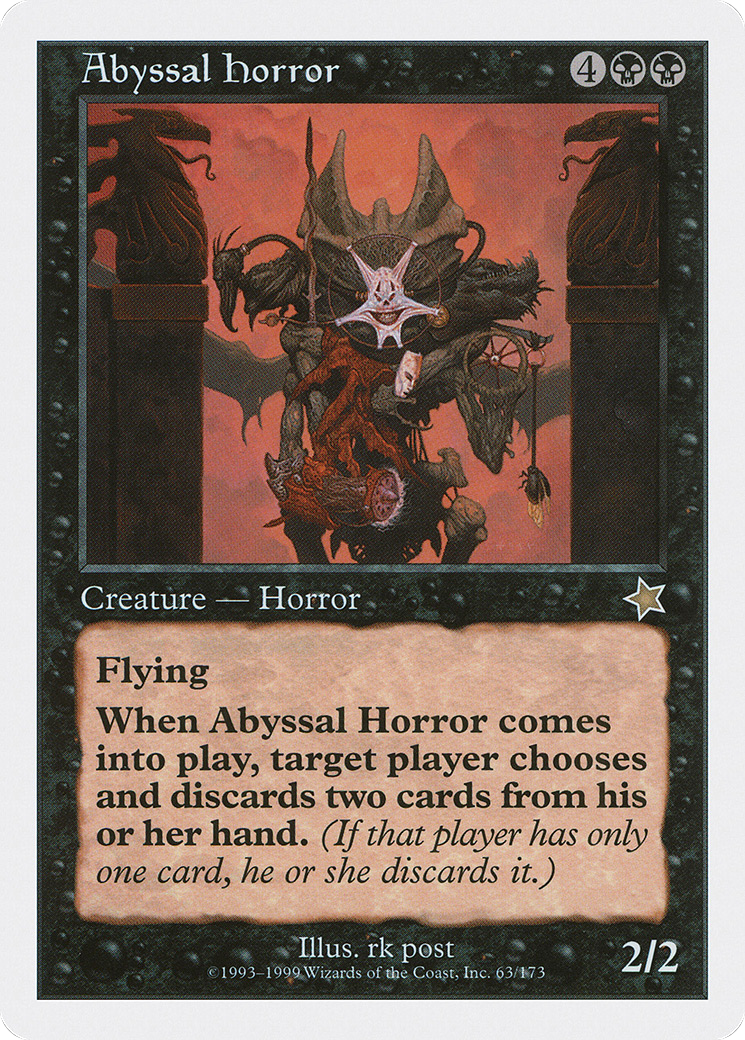 Abyssal Horror (063) - Starter 1999