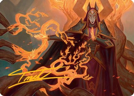 Abzan Devotee (010s) Gold-Stamped - Art Series: Tarkir: Dragonstorm