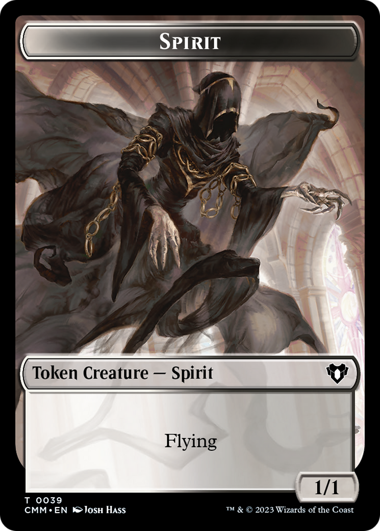 Spirit Token (39) [Commander Masters Tokens] | Silver Goblin