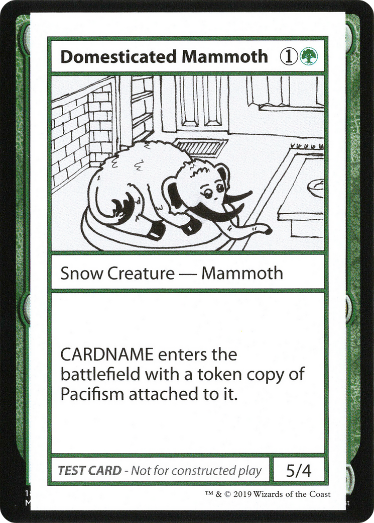 Domesticated Mammoth (2021 Edition) [Mystery Booster Playtest Cards] | Silver Goblin