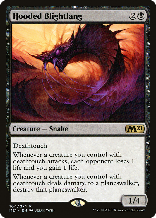 Hooded Blightfang [Core Set 2021] Foil