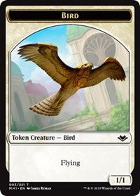 Bird (003) // Construct (017) Double-Sided Token [Modern Horizons Tokens] | Silver Goblin